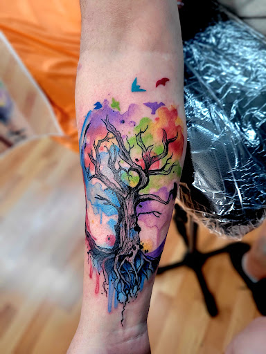 Explore tmc tattoo ideas, creative tattoo ideas in Benton, available at Spectrum Tattoo