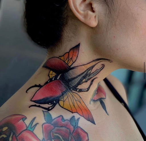 Explore black lab tattoo ideas, creative tattoo ideas in Fremont, available at Inkies Tattoo Studio