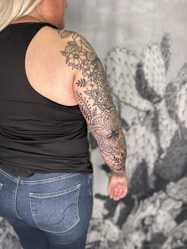 Explore record tattoo ideas, creative tattoo ideas in Carefree, available at Lucid Arts - Design & Tattoo