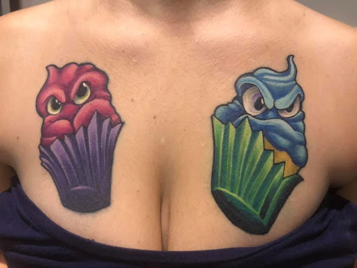 Explore cover up tattoo ideas for leg, creative tattoo ideas in Fort Wayne, available at Grade A Tattoos and Body Piercing