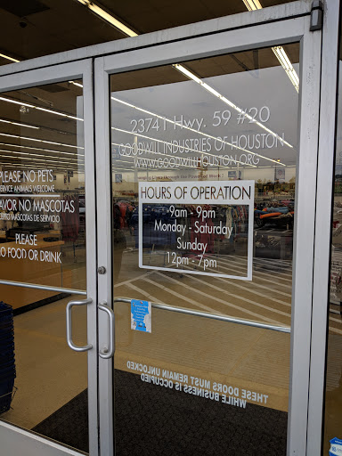 Donations Center «Goodwill Houston Select Stores», reviews and photos, 23741 US-59 #20, Porter, TX 77365, USA