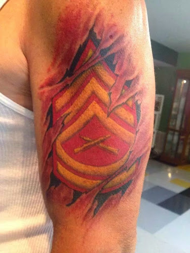 Explore men's knuckle tattoo ideas, creative tattoo ideas in Champaign, available at Flatland Tattoo Studio