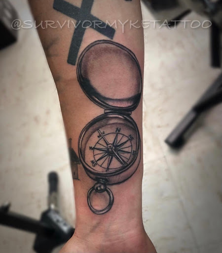 Explore dad and daughter tattoo ideas, creative tattoo ideas in Everett, available at Sunken Ship Tattoos