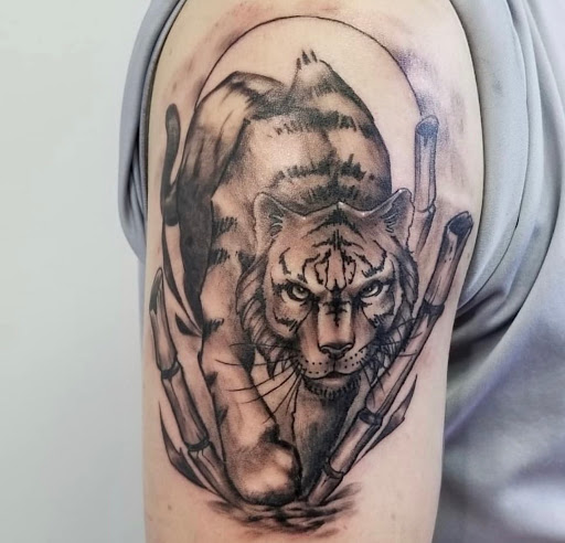 Explore resident evil tattoo ideas, creative tattoo ideas in Athens, available at Pain and Wonder Tattoo and Piercing Studio