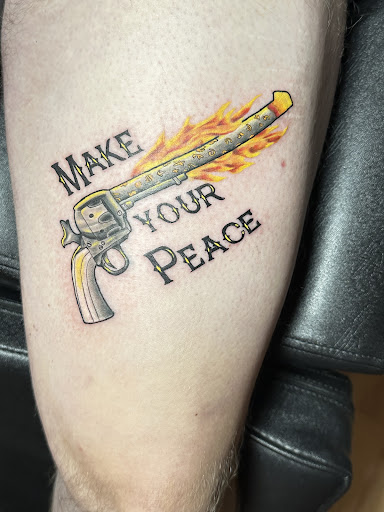 Explore rip brother tattoo ideas, creative tattoo ideas in Oelwein, available at Purple Thistle Tattoo