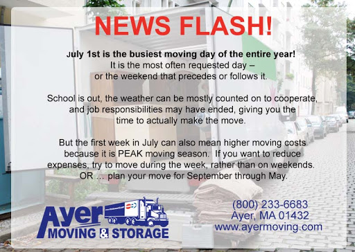 Moving and Storage Service «Ayer Moving & Storage», reviews and photos, 109 Central Ave, Ayer, MA 01432, USA