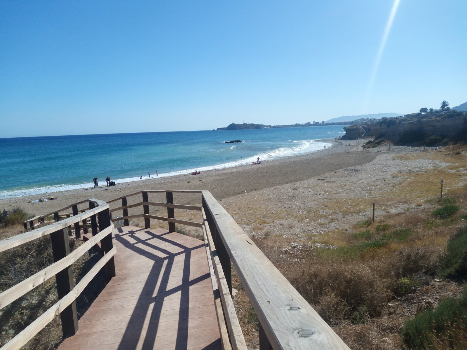 Zdjęcie Playa de el Mojon z przestronna zatoka