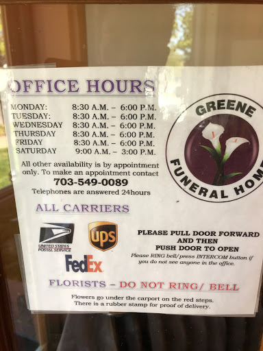 Funeral Home «Greene Funeral Home», reviews and photos, 814 Franklin St, Alexandria, VA 22314, USA