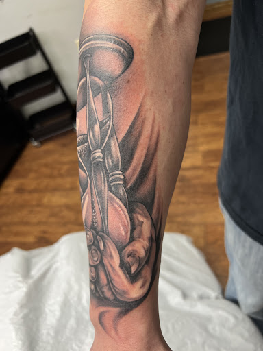 Find angels tattoo ideas for your next unique tattoo in Adrian at Good Life Tattoo Co.