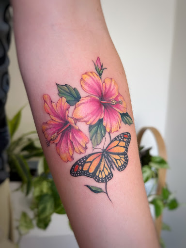 Explore caribbean tattoo ideas, creative tattoo ideas in Montrose, available at The Story Blossom Tattoo Studio