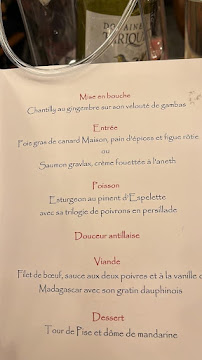 Restaurant La Paillote de Steph à Lamarque (le menu)