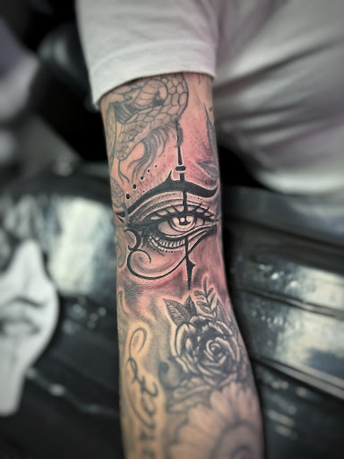 Explore dancing tattoo ideas, creative tattoo ideas in Fort Myers, available at Loyal 2 The Coil Tattoos & Piercings (Edison Mall Location Entrance F)