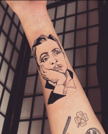 Explore mens western tattoo ideas, creative tattoo ideas in New York, available at Red Baron Ink Tattoo and Piercing