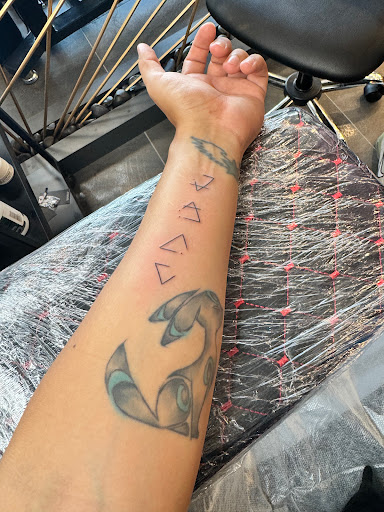 Explore easy line tattoo ideas, creative tattoo ideas in San Francisco, available at Cleopatra INK Tattoo & Piercing San Francisco Studio