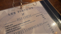 Les Fistons à Paris menu