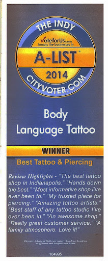 Tattoo Shop «Body Language Tattoo (2 Locations)», reviews and photos, 6801 Madison Ave, Indianapolis, IN 46227, USA