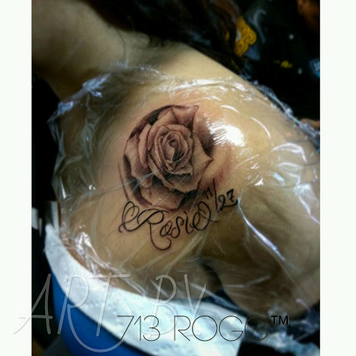 Explore small tattoo ideas on shoulder, creative tattoo ideas in Houston, available at Tapout Tattooing