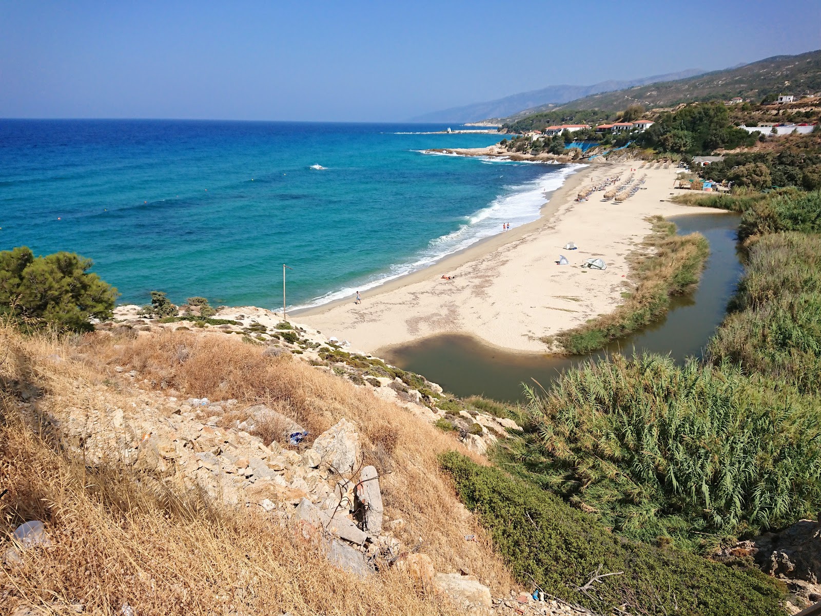 Photo of Paralia Armenistis with turquoise pure water surface