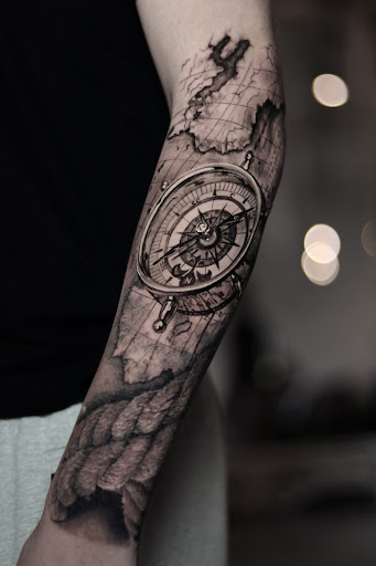 Explore deadpool tattoo ideas, creative tattoo ideas in Montgomery, available at Flying Eye Tattoo Studio