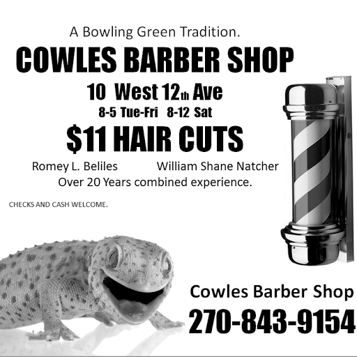 Barber Shop «Cowles Barber Shop», reviews and photos, 10 W 12th Ave, Bowling Green, KY 42101, USA
