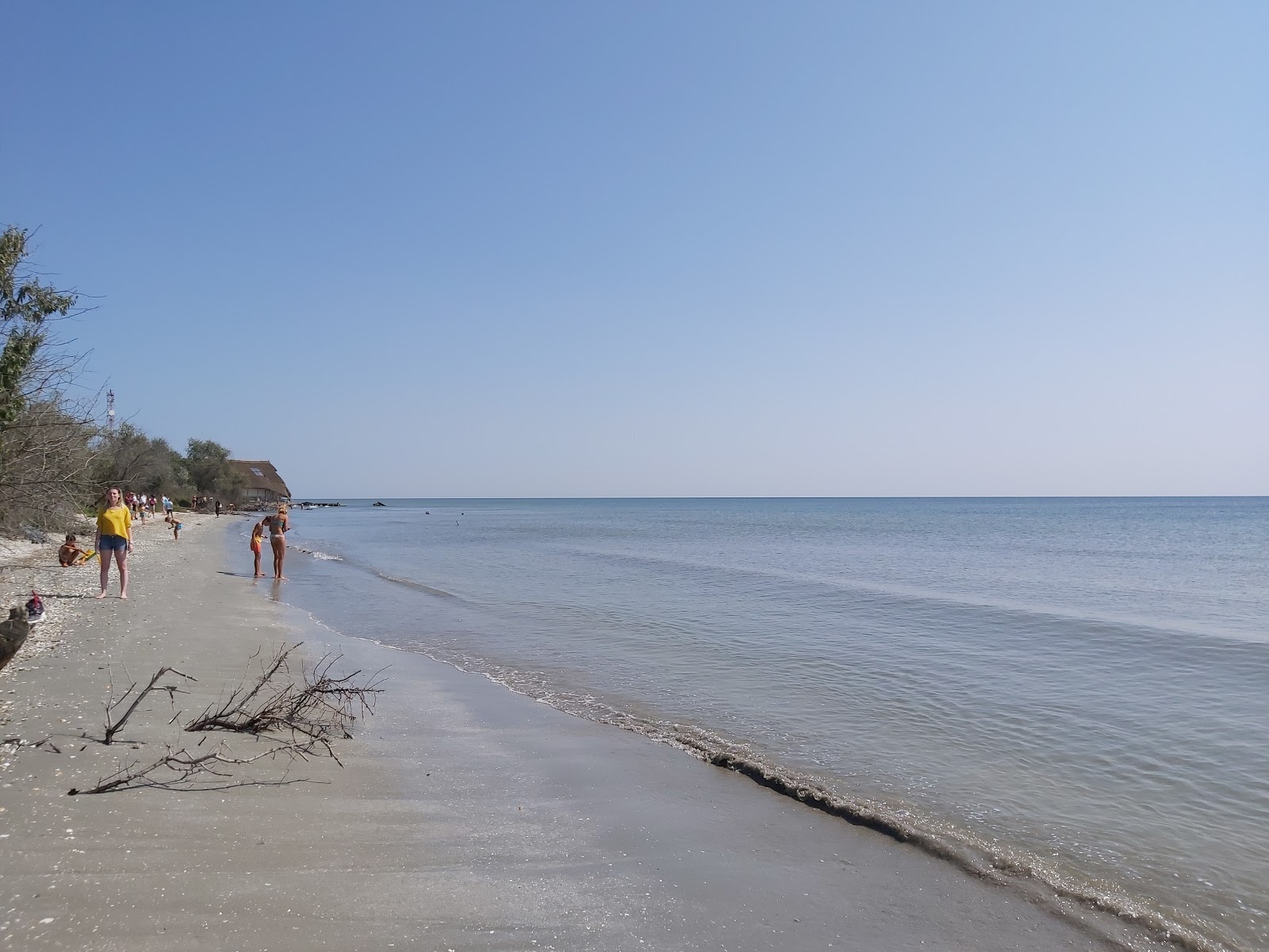 Foto di Perisor beach con una superficie del sabbia luminosa