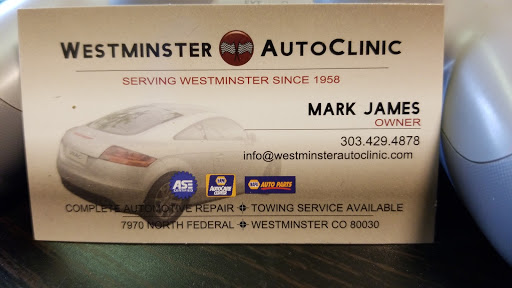 Auto Repair Shop «Westminster Auto Clinic», reviews and photos, 7970 Federal Blvd, Westminster, CO 80030, USA