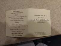 Osteria A La Becasse à Valmareno menu