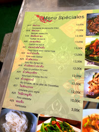 Menu du Thaï Yim à Paris