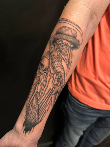 Explore buddhism tattoo ideas, creative tattoo ideas in Bloomington, available at Crystal Moon Body Arts