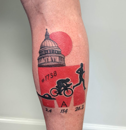 Explore postage stamp tattoo ideas, creative tattoo ideas in Mchenry, available at Art and Soul Tattoo Company
