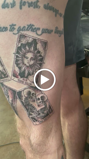 Explore cross tattoo ideas for men, creative tattoo ideas in Phoenix, available at The Snooty Fox Tattoo and piercing