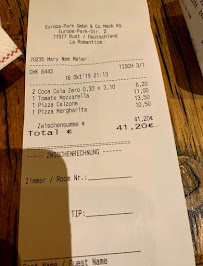 Pizzeria Pizzeria La Romantica à Rust (la carte)