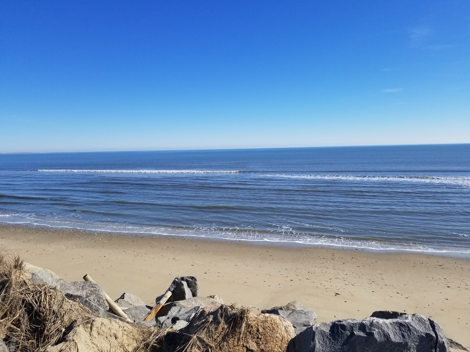 Photo of Wallops beach with long straight shore