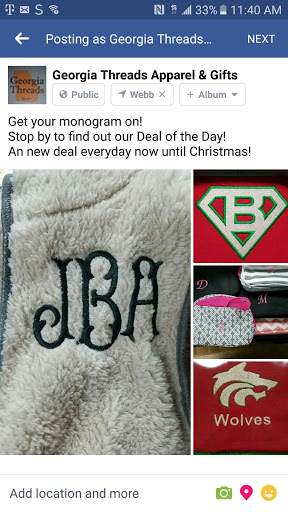 Gift Shop «GEORGIA THREADS Apparel and Gifts», reviews and photos, 98 E Main St NE, Buford, GA 30518, USA