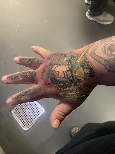 Explore half chest tattoo ideas, creative tattoo ideas in Buford, available at Wild Tribe Tattoos and Piercings