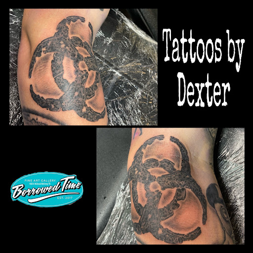 Explore tattoo ideas for guys chest, creative tattoo ideas in Mckinney, available at Borrowed Time Fine Art Gallery Tattoo Shop