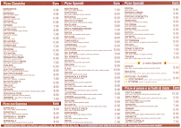 Menu / carte de Speedy Pizza e Kebab- Pizzeria Asporto Padova à Padua