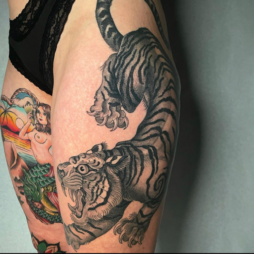 Explore rebel flag tattoo ideas, creative tattoo ideas in Anaheim, available at Torch Tattoo