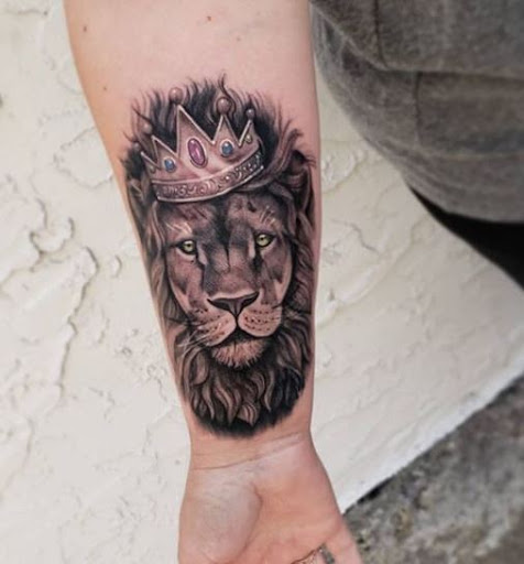 Explore female chest piece tattoo ideas, creative tattoo ideas in Dothan, available at Dinosaur Tattoo Company