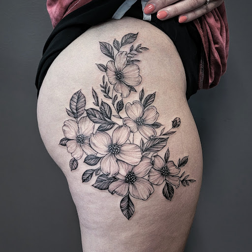 Explore simple motorcycle tattoo ideas, creative tattoo ideas in Asheboro, available at Wonderland Tattoo