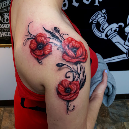 Explore side stomach tattoo ideas, creative tattoo ideas in Billings, available at Sovereign Tattoo