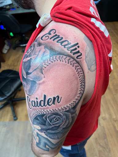 Explore thin tattoo ideas, creative tattoo ideas in Hillsboro, available at Chaos Tattoo