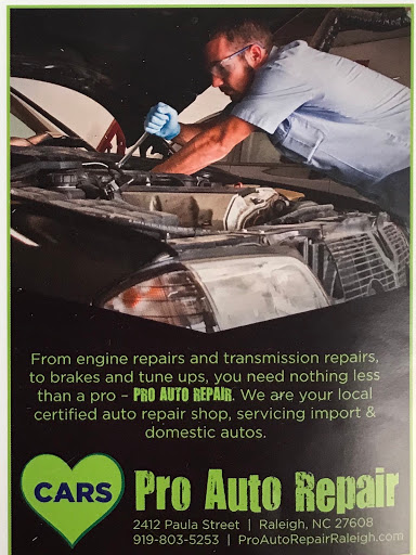 Auto Repair Shop «PRO AUTO REPAIR RALEIGH.NC», reviews and photos, 2412 Paula St, Raleigh, NC 27608, USA