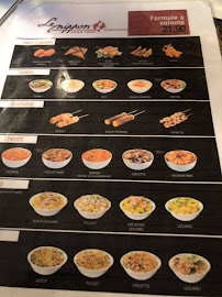 Le Nippon sushis AUBAGNE à Aubagne carte