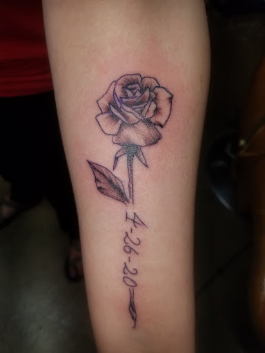 Explore garter tattoo ideas, creative tattoo ideas in Odessa, available at Little Dragon Tattoos Studio
