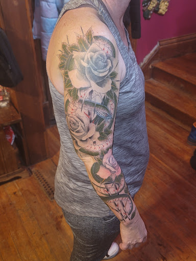 Explore man leg tattoo ideas, creative tattoo ideas in Storm Lake, available at 900 Tattoo