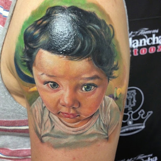 Explore infant loss tattoo ideas, creative tattoo ideas in Mcallen, available at World Famous La Mancha Tattooz