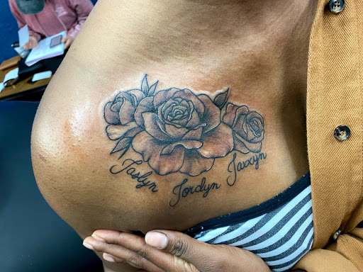 Explore cheek small bum tattoo ideas for females, creative tattoo ideas in Martin, available at Southern Ink Tattoos & Piercings