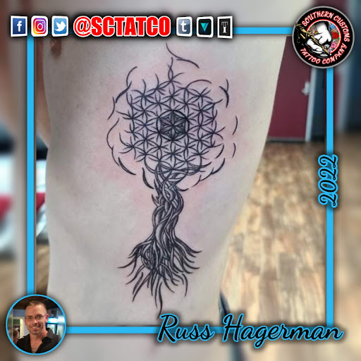 Explore fifth element tattoo ideas, creative tattoo ideas in Fayetteville, available at Southern Customs Tattoo Company