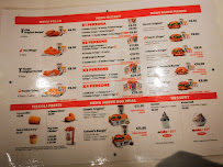 Menu du KFC à Venice